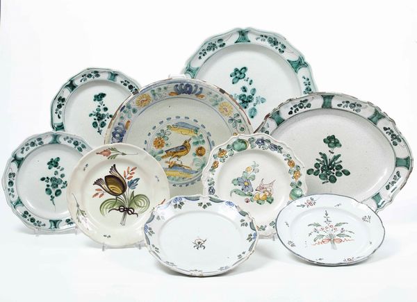 Sette piatti del XVIII secolo  - Asta Ceramiche e Vetri | Cambi Time - Associazione Nazionale - Case d'Asta italiane
