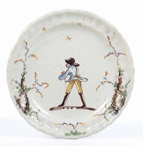 Piatto<BR>Liguria, probabilmente XIX secolo  - Asta Ceramiche e Vetri | Cambi Time - Associazione Nazionale - Case d'Asta italiane
