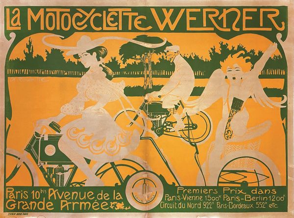 ,Roubille : Motocyclette Werner <BR>  - Asta Manifesti d'epoca - Associazione Nazionale - Case d'Asta italiane