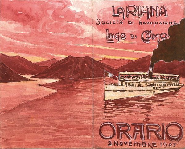 ,Anonimo : Lariana Societ Navigazione Lago di Como  - Asta Manifesti d'epoca - Associazione Nazionale - Case d'Asta italiane