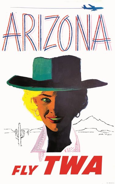 ,Austin Briggs : Arizona-Fly TWA  - Asta Manifesti d'epoca - Associazione Nazionale - Case d'Asta italiane