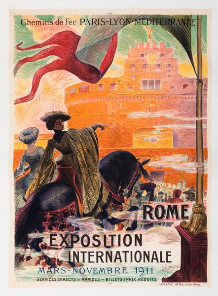 ,Georges Antoine Rochegrosse : Rome- Exposition Internationale  - Asta Manifesti d'epoca - Associazione Nazionale - Case d'Asta italiane