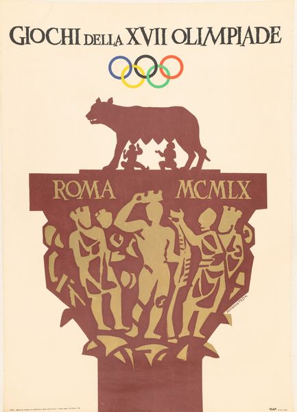 ,Armando Testa : Giochi della XVII Olympiade Roma MCMLX  - Asta Manifesti d'epoca - Associazione Nazionale - Case d'Asta italiane