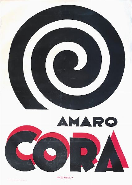 ,Nicolaj Diulgheroff : Amaro Cora  - Asta Manifesti d'epoca - Associazione Nazionale - Case d'Asta italiane