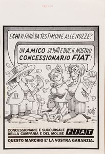 ,Benito Jacovitti 
 - Un Amico di tutti e due: il nostro Concessionario Fiat!