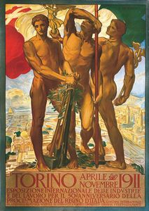 ,Adolfo De Karolis - Esposizione Internazionale delle Industrie e del Lavoro per il 50° anniversario della proclamazione del Regno d’Italia - Torino 1911