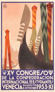 ,Anonimo - XV Congreso de la confederacion Internacional de Estudiantes Venecia 1933.