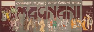 ,Giuseppe Garuti- Pipein Gamba - MAGNANI: COMPAGNIA ITALIANA D'OPERE COMICHE - FEERIES