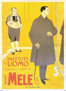 ,Franz Laskoff - Paletots per Uomo E.& A. Mele Napoli