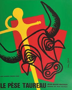 ,Jean Petit : Le Pse Taureau de Jean Cocteau - The Rakes Progress  - Asta Manifesti d'epoca - Associazione Nazionale - Case d'Asta italiane