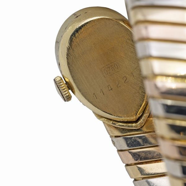 Bulgari bracciale orologio a serpente collezione Tubogas  - Asta Gioielli Orologi Fashion Vintage - Associazione Nazionale - Case d'Asta italiane