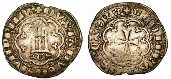 GENOVA. SIMON BOCCANEGRA (DOGE I),1339-1344. Grosso.  - Asta Numismatica  - Associazione Nazionale - Case d'Asta italiane