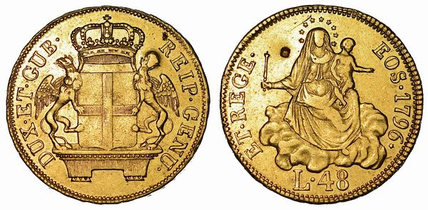 GENOVA. DOGI BIENNALI, 1528-1797. 48 Lire 1796.  - Asta Numismatica  - Associazione Nazionale - Case d'Asta italiane