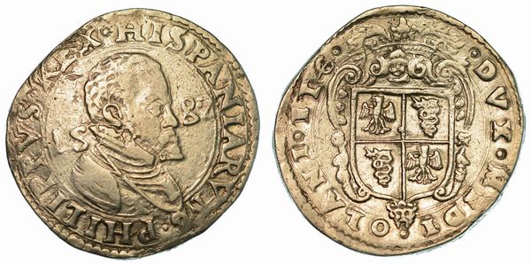 MILANO. FILIPPO II, 1554-1598. Scudo 1582.  - Asta Numismatica  - Associazione Nazionale - Case d'Asta italiane