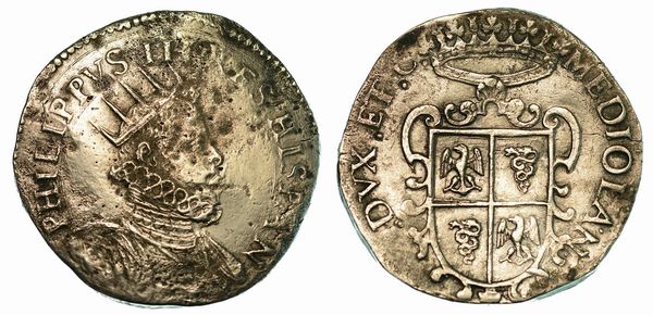 MILANO. FILIPPO III, 1598-1621. Ducatone (data non leggibile).  - Asta Numismatica  - Associazione Nazionale - Case d'Asta italiane