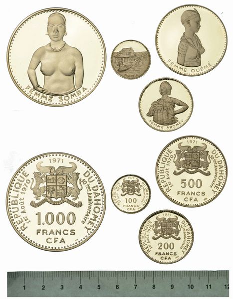 AFRICA. Dahomey. Lotto di quattro monete.  - Asta Numismatica  - Associazione Nazionale - Case d'Asta italiane
