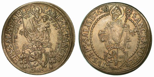 AUSTRIA - SALISBURGO. PARIS VON LODRON, 1619-1653. Thaler 1628.  - Asta Numismatica  - Associazione Nazionale - Case d'Asta italiane