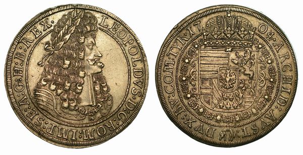 AUSTRIA. LEOPOLD I, 1657-1705. Thaler 1704.  - Asta Numismatica  - Associazione Nazionale - Case d'Asta italiane