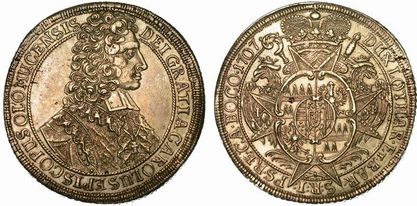AUSTRIA - OLMUTZ. KARL III, 1695-1711. Thaler 1707.  - Asta Numismatica  - Associazione Nazionale - Case d'Asta italiane