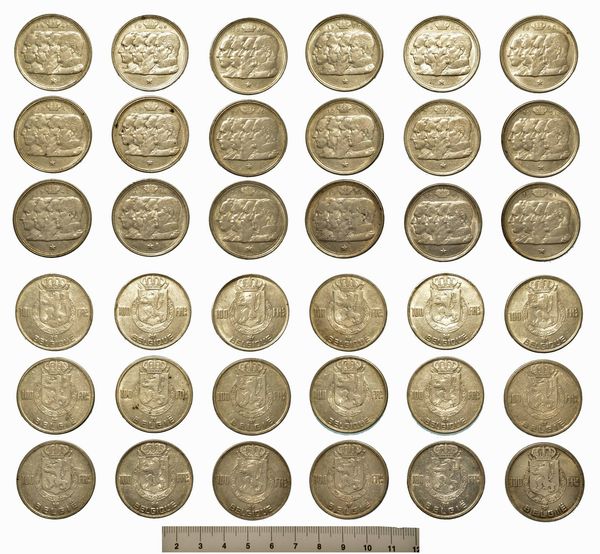 BELGIO. Lotto di 18 monete.  - Asta Numismatica  - Associazione Nazionale - Case d'Asta italiane
