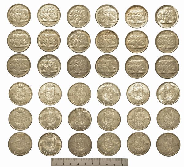 BELGIO. Lotto di 18 monete.  - Asta Numismatica  - Associazione Nazionale - Case d'Asta italiane