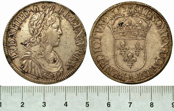FRANCIA. LOUIS XIV, 1643-1715. Ecu 1652 A.  - Asta Numismatica  - Associazione Nazionale - Case d'Asta italiane