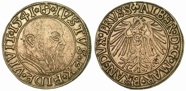 GERMANIA - PRUSSIA. ALBRECHT I, 1525-1568. Gros 1541.  - Asta Numismatica  - Associazione Nazionale - Case d'Asta italiane