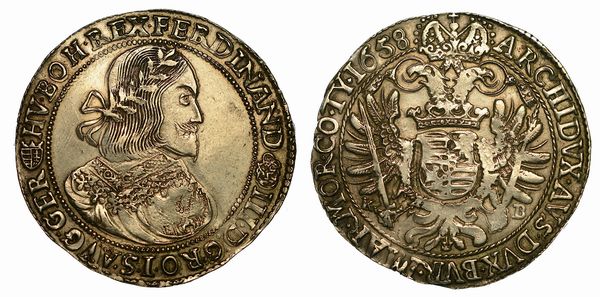 UNGHERIA. FERDINAND III, 1637-1657. Thaler 1658.  - Asta Numismatica  - Associazione Nazionale - Case d'Asta italiane