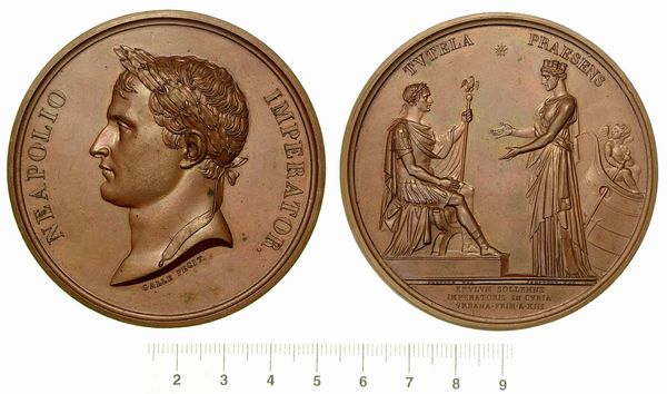 INCORONAZIONE DI NAPOLEONE A PARIGI. Medaglia in bronzo 1804.  - Asta Numismatica  - Associazione Nazionale - Case d'Asta italiane