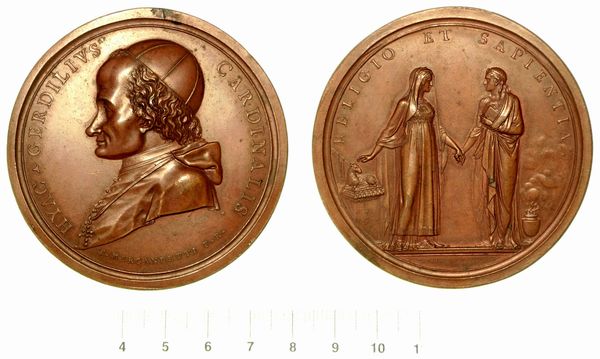 GIACINTO SIGISMONDO GERDIL, 1718-1802. Medaglia in bronzo 1804.  - Asta Numismatica  - Associazione Nazionale - Case d'Asta italiane