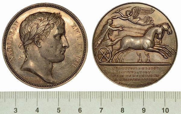 CAPITOLAZIONE DI ULM E MEMMINGEN. Medaglia in argento 1805.  - Asta Numismatica  - Associazione Nazionale - Case d'Asta italiane