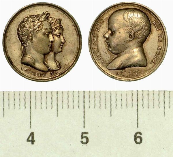 NASCITA DEL RE DI ROMA. Medaglia in argento 1811, Parigi.  - Asta Numismatica  - Associazione Nazionale - Case d'Asta italiane