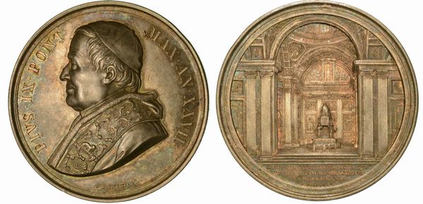 VATICANO. PIO IX, 1846-1878. Medaglia in argento 1871 A. XXVII.  - Asta Numismatica  - Associazione Nazionale - Case d'Asta italiane