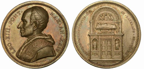 VATICANO. LEONE XIII, 1878-1903. Medaglia in argento A. XXIV.  - Asta Numismatica  - Associazione Nazionale - Case d'Asta italiane