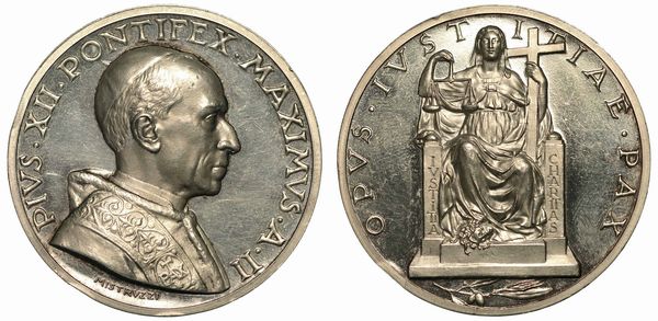 VATICANO. PIO XII, 1939-1958. Medaglia annuale A. II.  - Asta Numismatica  - Associazione Nazionale - Case d'Asta italiane