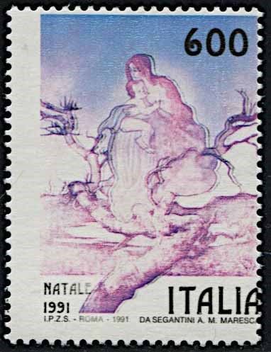 1991, Repubblica Italiana, Natale.  - Asta Filatelia e Storia Postale - Associazione Nazionale - Case d'Asta italiane