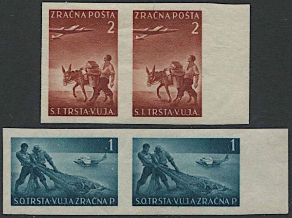 1949, Trieste B, Posta Aerea.  - Asta Filatelia e Storia Postale - Associazione Nazionale - Case d'Asta italiane