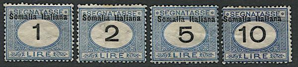 1923/1926, Somalia, Segnatasse.  - Asta Filatelia e Storia Postale - Associazione Nazionale - Case d'Asta italiane