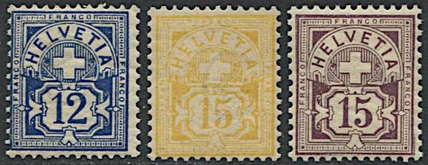 1882/1899, Svizzera, soggetti vari.  - Asta Filatelia e Storia Postale - Associazione Nazionale - Case d'Asta italiane