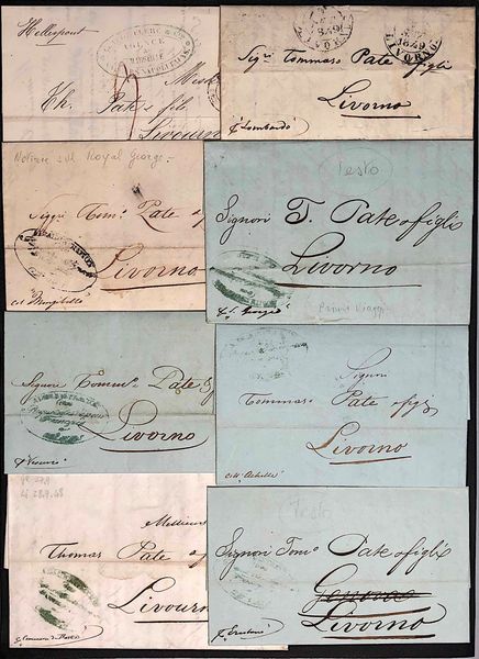 1844/1849, Prefilatelia, 10 lettere del periodo.  - Asta Filatelia e Storia Postale - Associazione Nazionale - Case d'Asta italiane