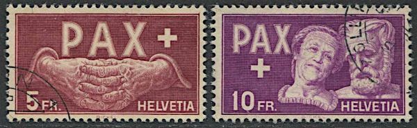 1945, Svizzera, Pax.  - Asta Filatelia e Storia Postale - Associazione Nazionale - Case d'Asta italiane