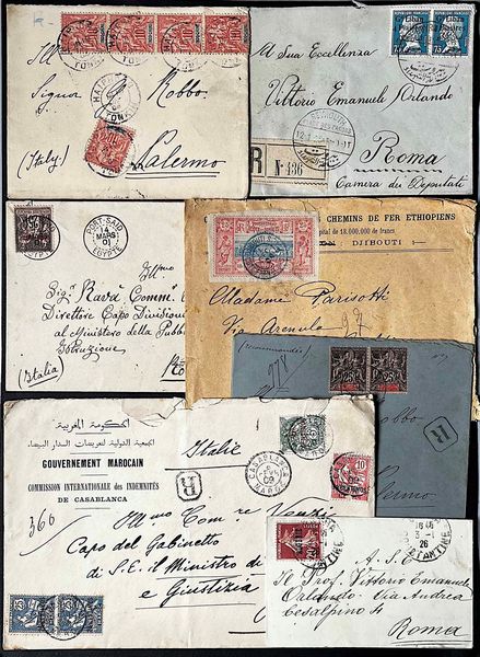 1901/1926, Paesi francofoni.  - Asta Filatelia e Storia Postale - Associazione Nazionale - Case d'Asta italiane