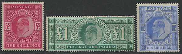 1902, Great Britain, Edward VII.  - Asta Filatelia e Storia Postale - Associazione Nazionale - Case d'Asta italiane