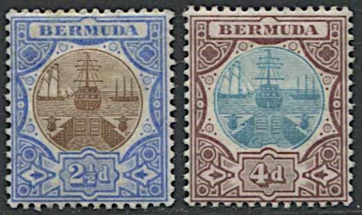 1906/1910, Bermuda, Edward VII.  - Asta Filatelia e Storia Postale - Associazione Nazionale - Case d'Asta italiane