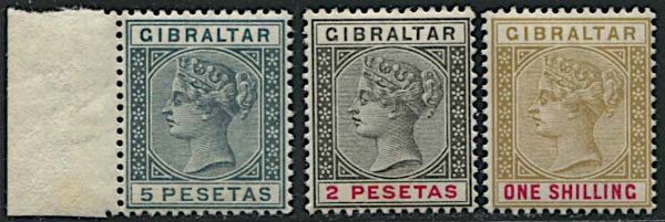1889/1898, Gibraltar, Q. Victoria.  - Asta Filatelia e Storia Postale - Associazione Nazionale - Case d'Asta italiane