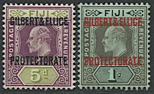 1911, Gilbert and Ellice Islands, Edward VII.  - Asta Filatelia e Storia Postale - Associazione Nazionale - Case d'Asta italiane