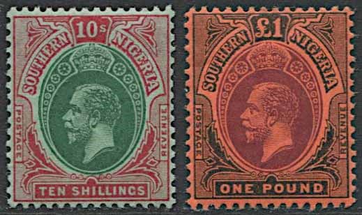1912, Southern Nigeria, George V.  - Asta Filatelia e Storia Postale - Associazione Nazionale - Case d'Asta italiane