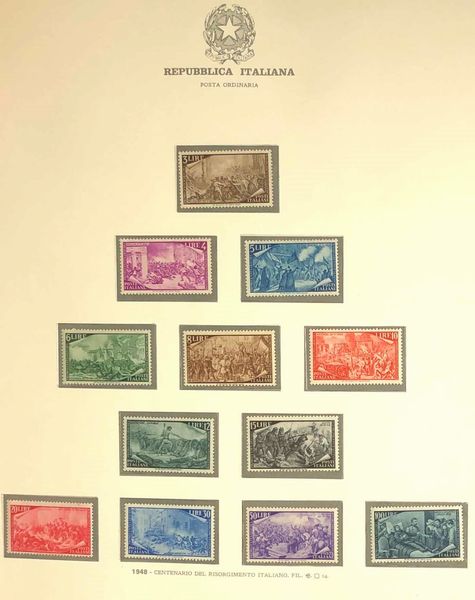 1945/1973, Repubblica Italiana, collezione in due volumi GBE.  - Asta Filatelia e Storia Postale - Associazione Nazionale - Case d'Asta italiane