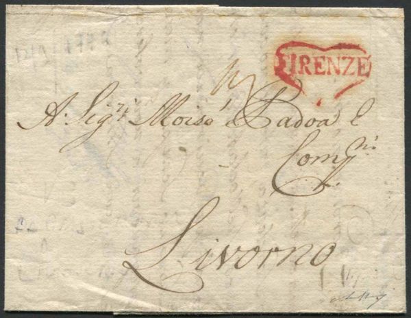 1776/1806, Toscana, due lettere.  - Asta Filatelia e Storia Postale - Associazione Nazionale - Case d'Asta italiane