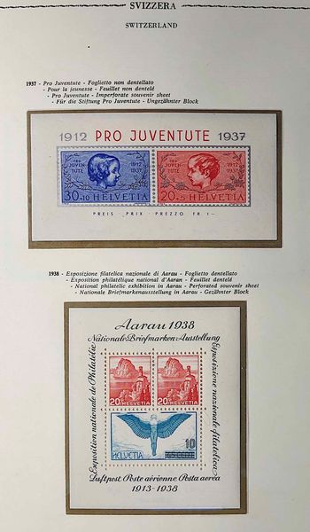 1854/1979, Svizzera, avanzata collezione nuova dal 1909.  - Asta Filatelia e Storia Postale - Associazione Nazionale - Case d'Asta italiane